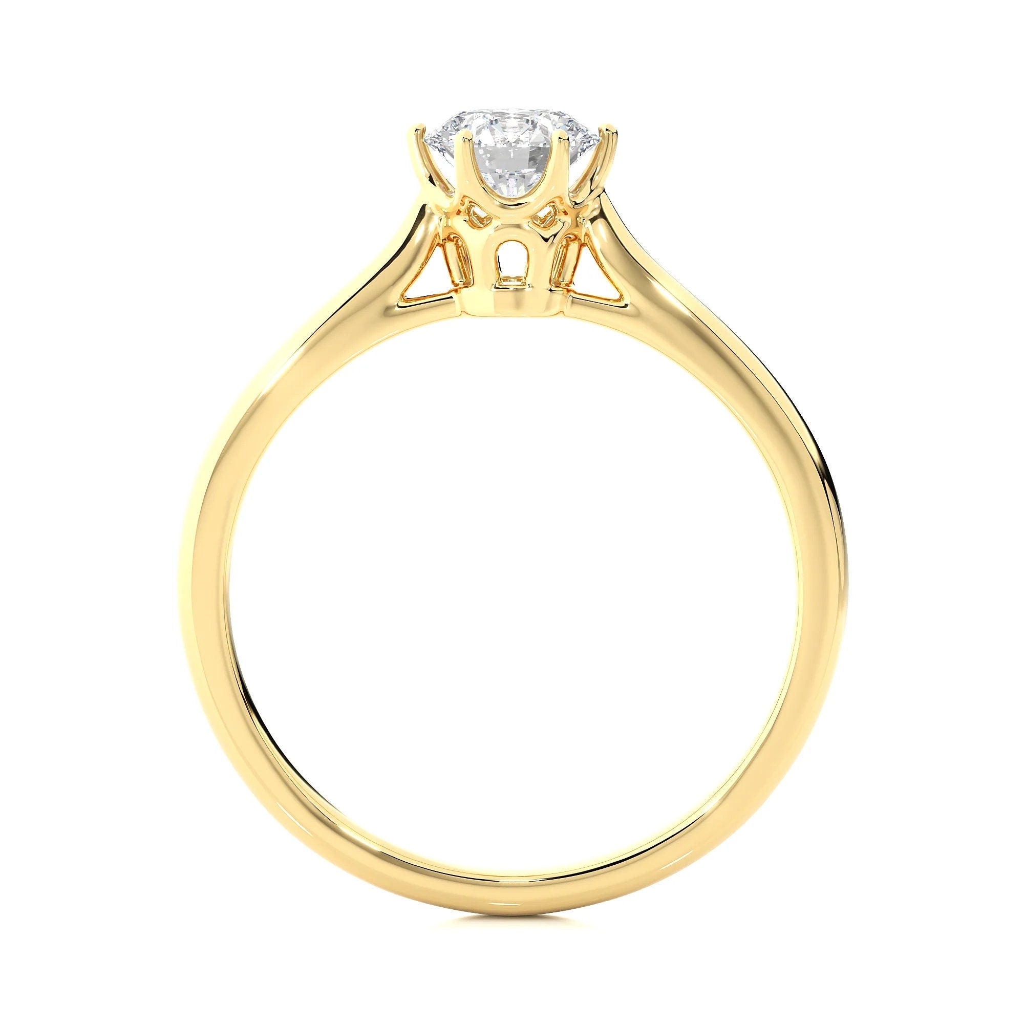 Exquisite IGI Certified 1.50 Ct Lab Grown Diamond Solitaire Engagement Ring in 14K Real Gold – Ethically Sourced EF VS/SI Conflict-Free Diamond